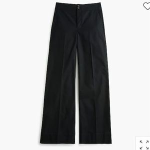 JCrew Frankie Pant in Black Stretch Twill Size 6